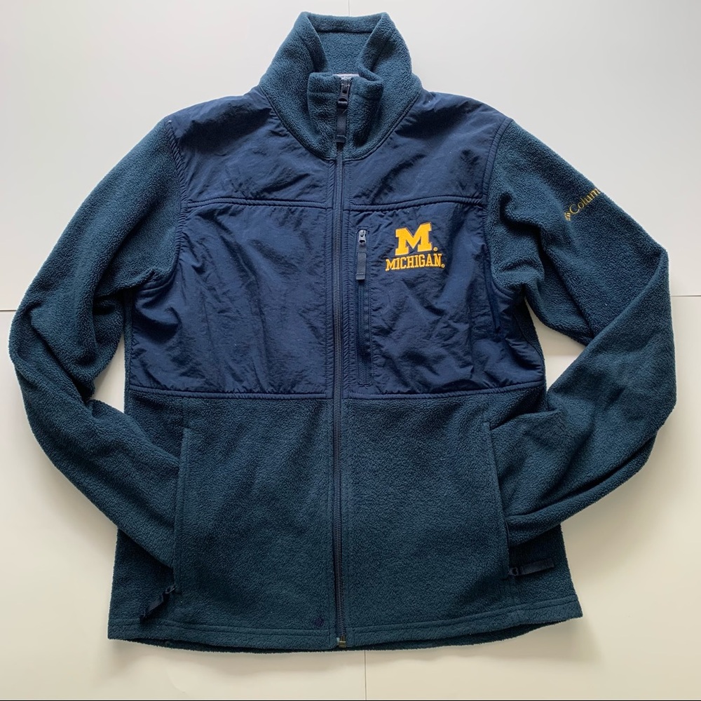 Columbia University of Michigan Full Zip Up Jacket